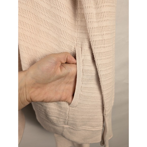 $148 Lululemon Find‎ Your Calm Wrap Blush Pink Cardigan 6 Silk Cotton Coquette - Picture 9 of 11